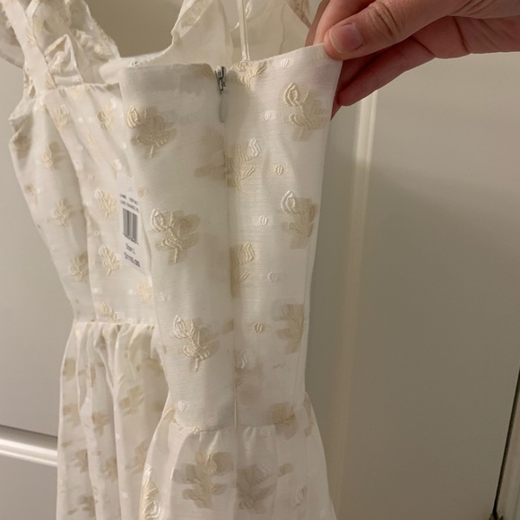 English Factory Sleeveless Ruffle Embroidered Babydoll Dress, size large - Picture 4 of 9